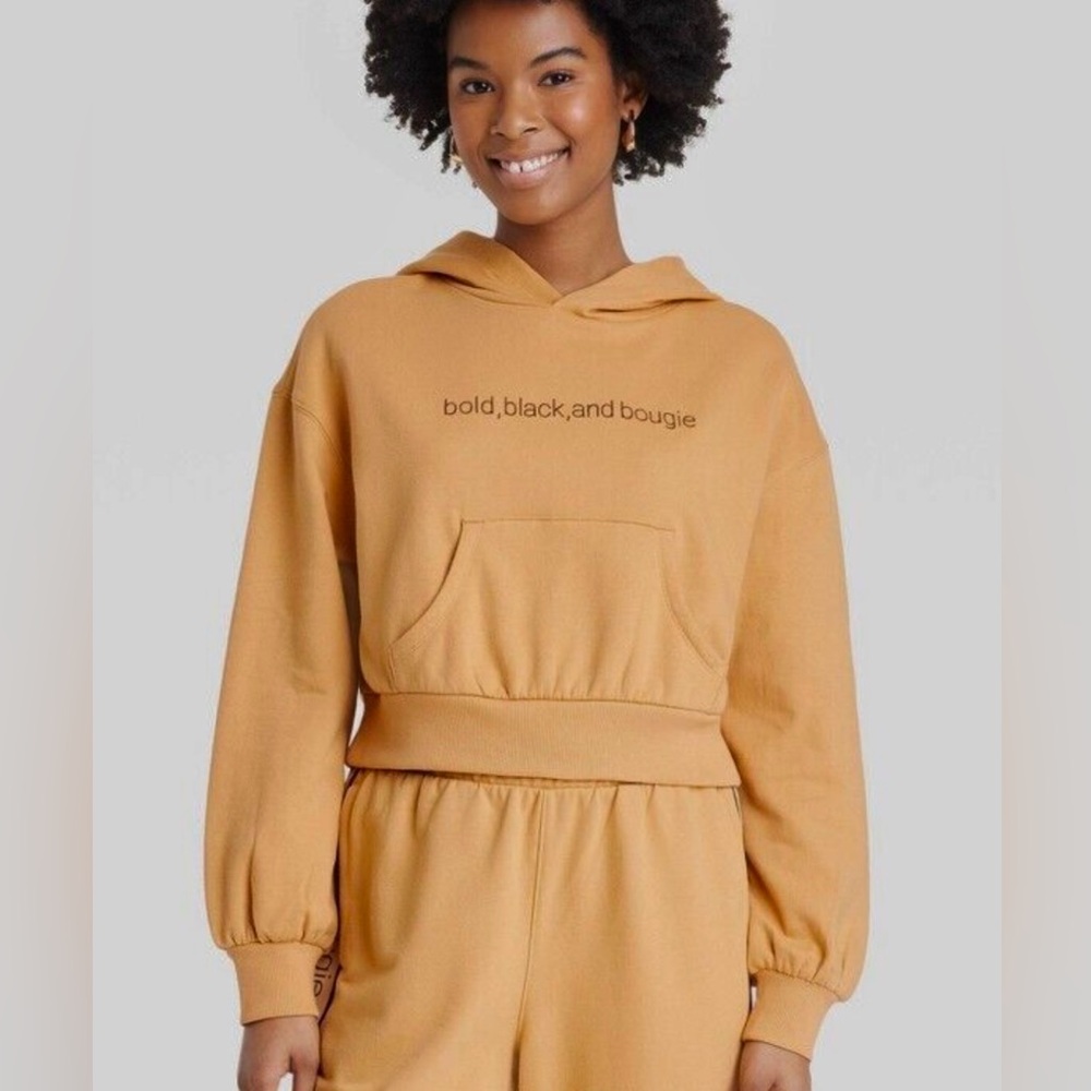 Bold Black & Bougie Black History Month Special Edition Crop Hoodie Sweatshirt